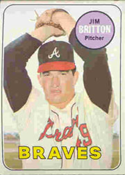 1969 Topps Baseball Cards      154     Jim Britton
